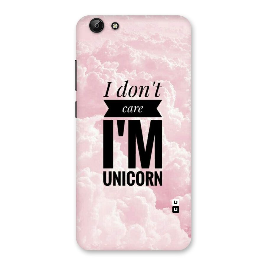 Dont Care Unicorn Back Case for Vivo Y69