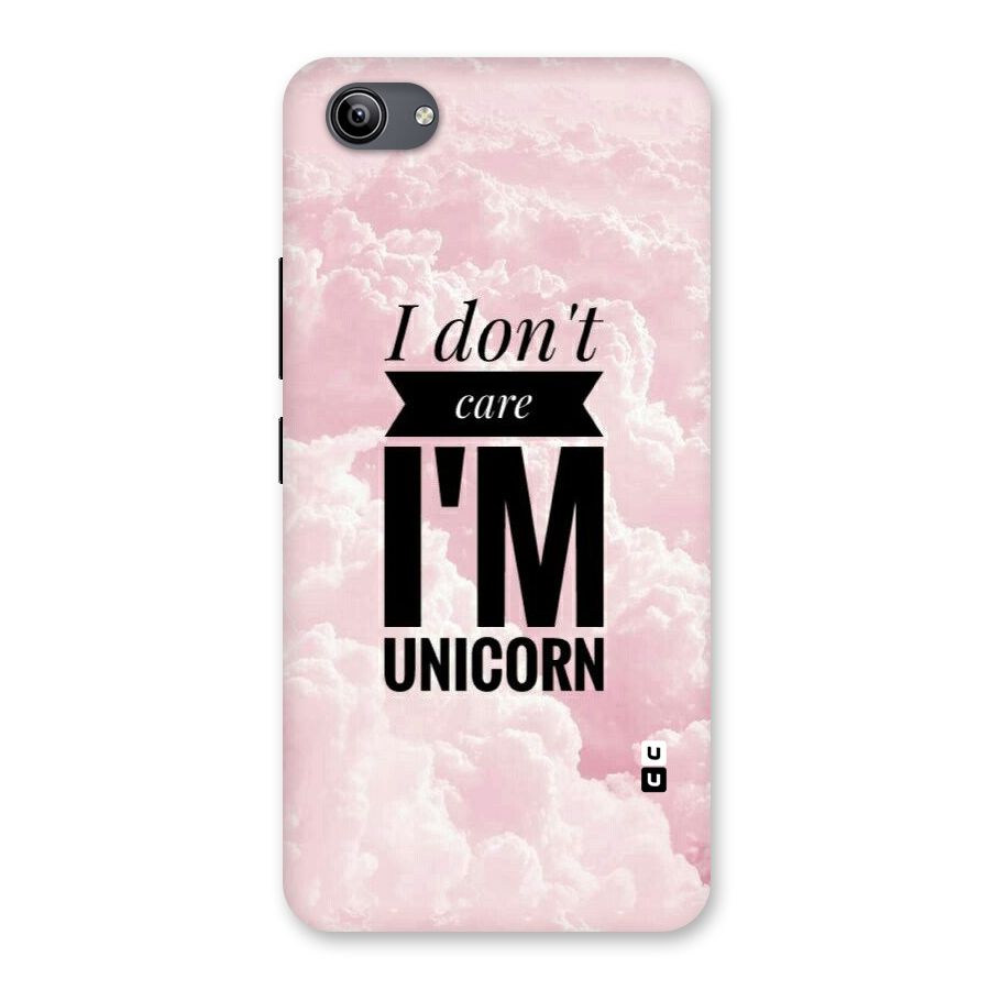 Dont Care Unicorn Back Case for Vivo Y81i