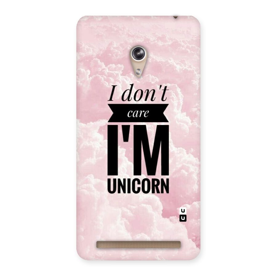 Dont Care Unicorn Back Case for Zenfone 6