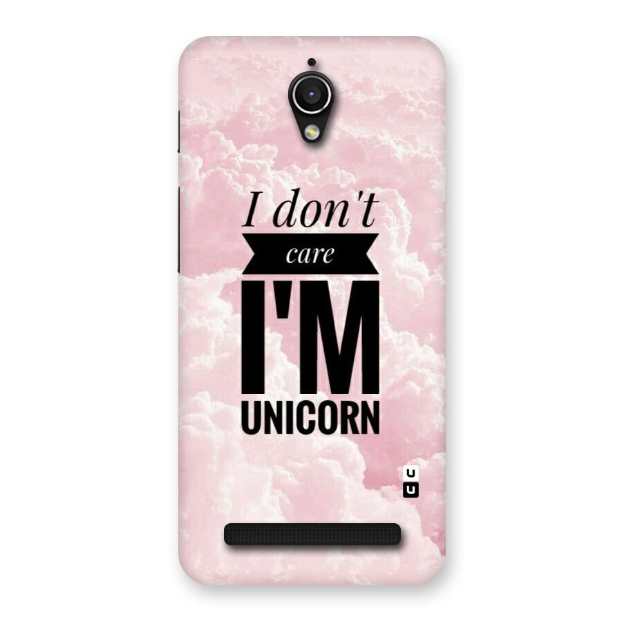 Dont Care Unicorn Back Case for Zenfone Go