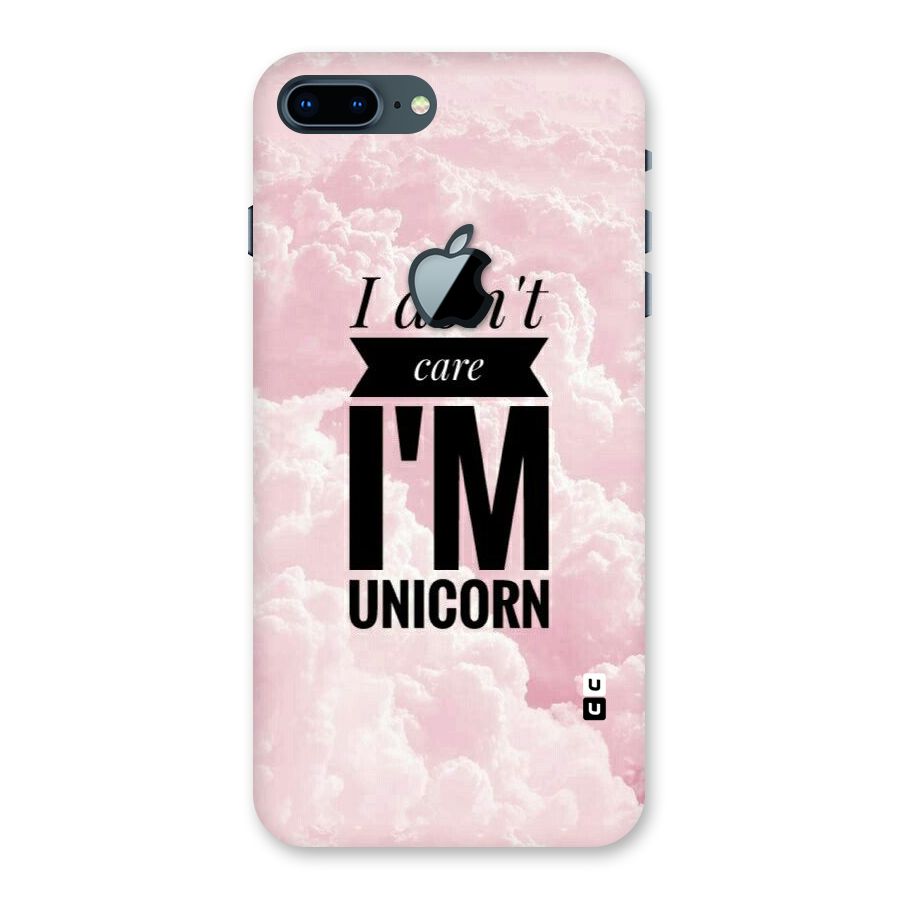 Dont Care Unicorn Back Case for iPhone 7 Plus Apple Cut