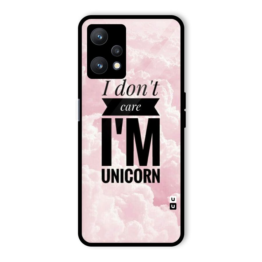 Dont Care Unicorn Glass Back Case for Realme 9 Pro 5G