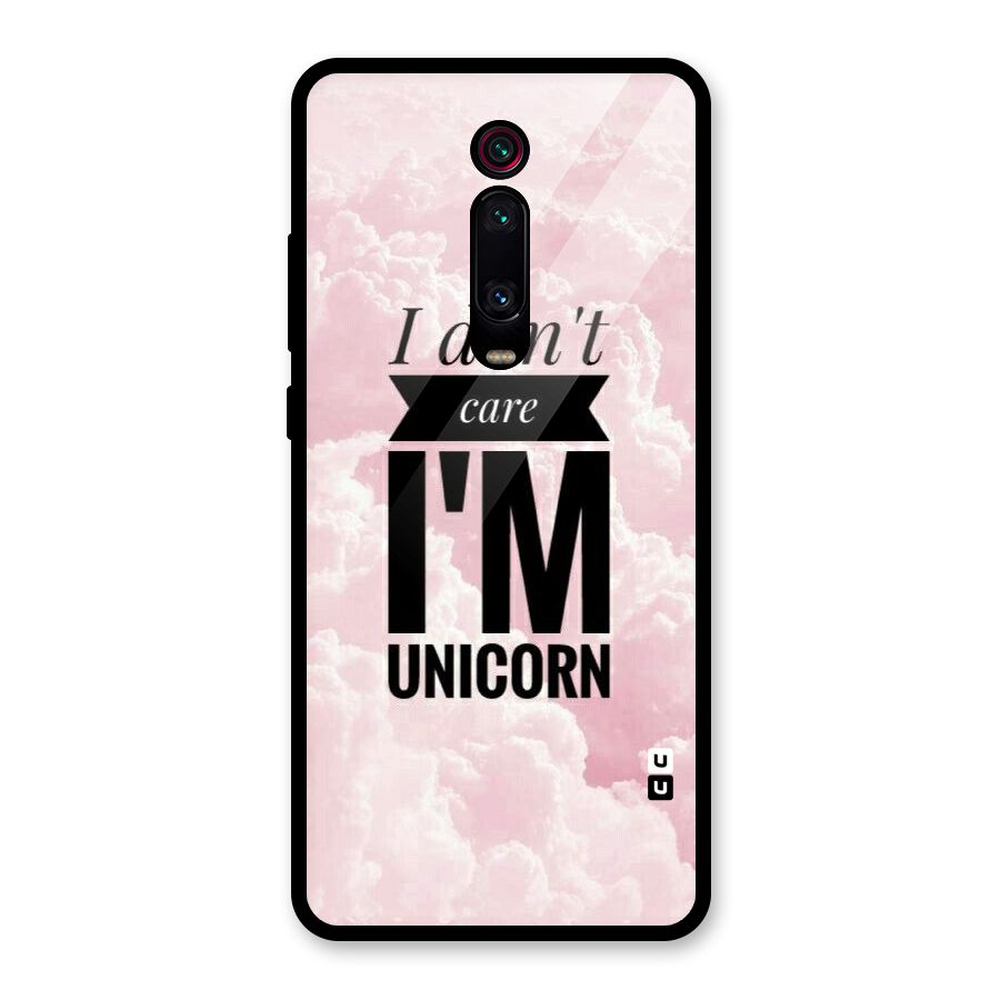 Dont Care Unicorn Glass Back Case for Redmi K20 Pro