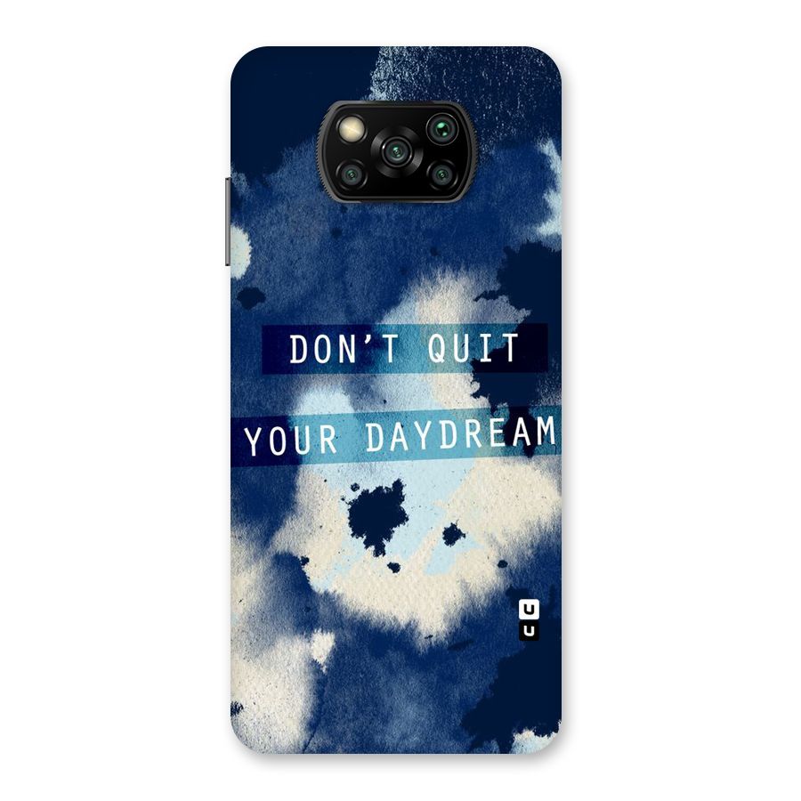 Dont Quit Back Case for Poco X3