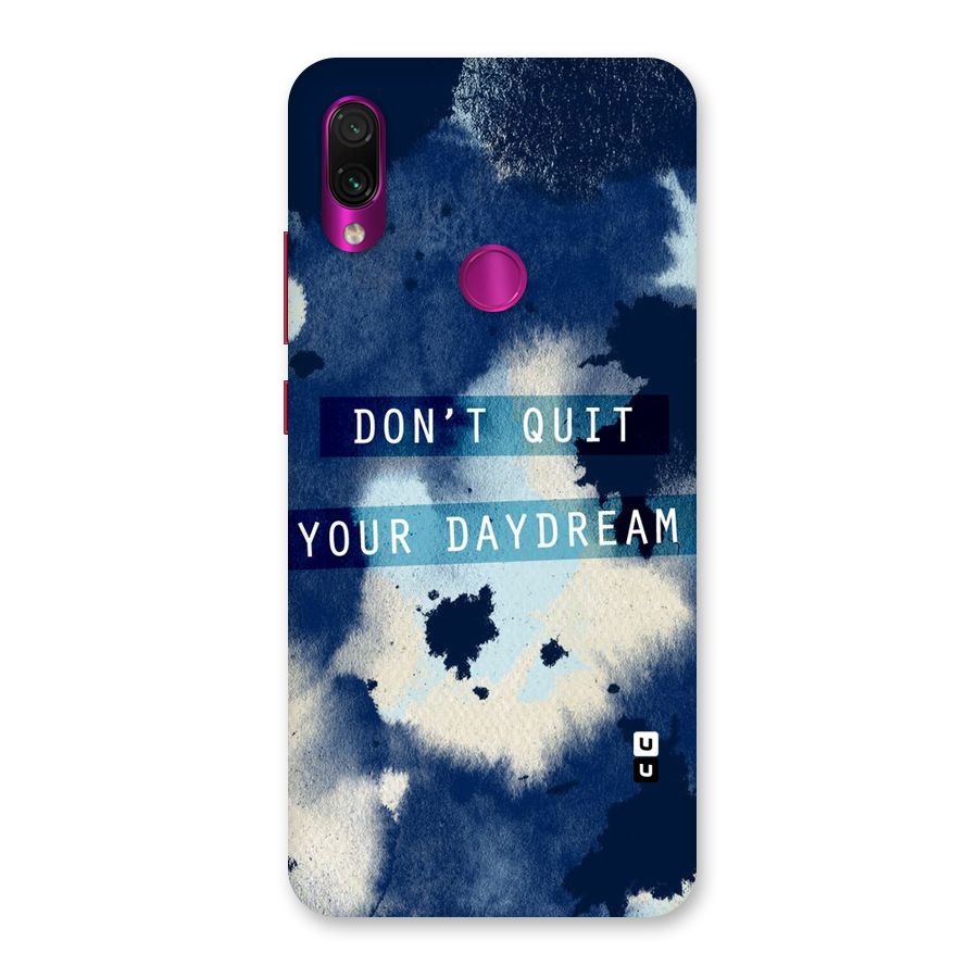 Dont Quit Back Case for Redmi Note 7 Pro