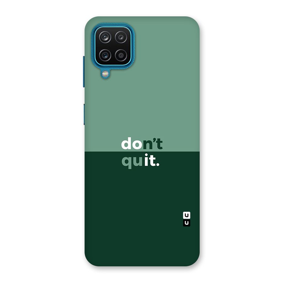 Dont Quit Do It Back Case for Galaxy M12