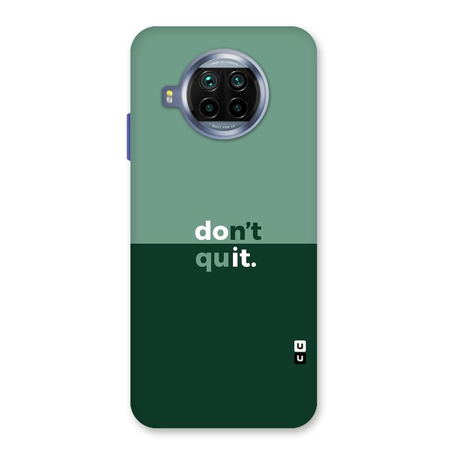 Dont Quit Do It Back Case for Mi 10i
