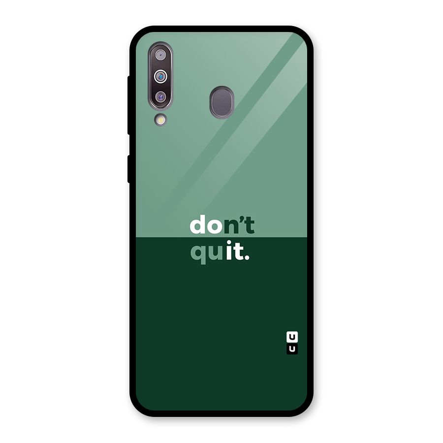 Dont Quit Do It Glass Back Case for Galaxy M30