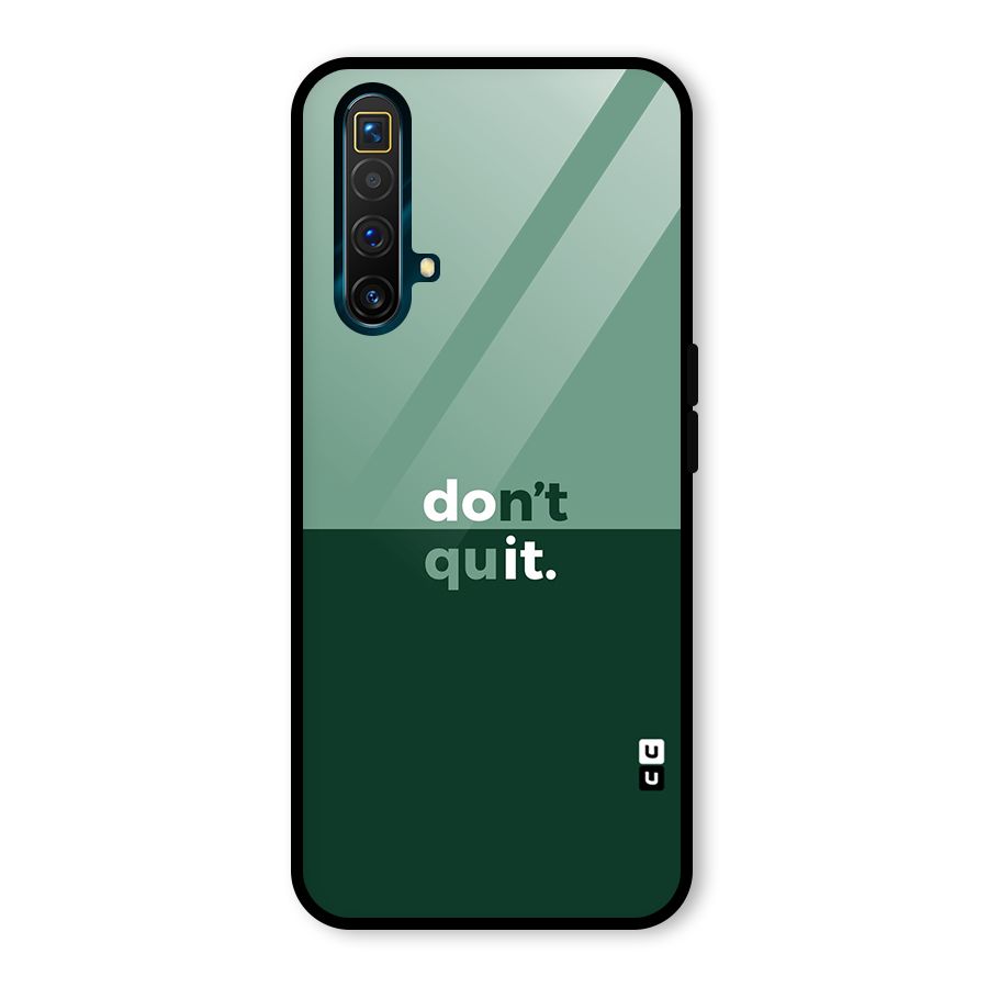 Dont Quit Do It Glass Back Case for Realme X3