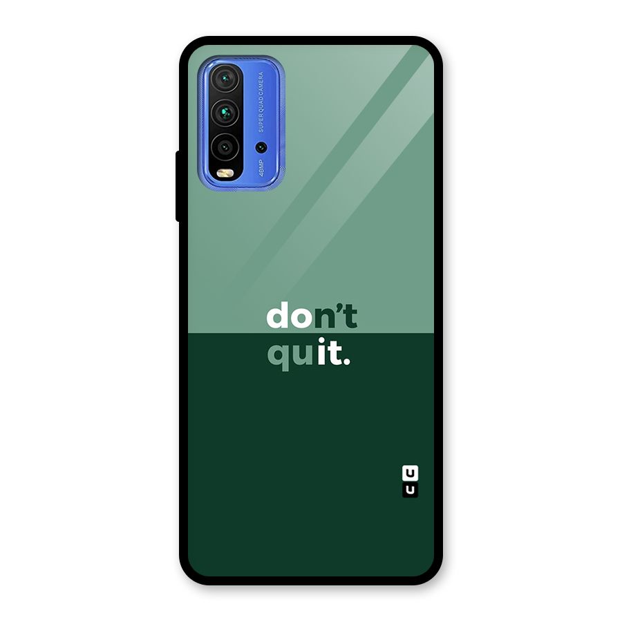 Dont Quit Do It Glass Back Case for Redmi 9 Power