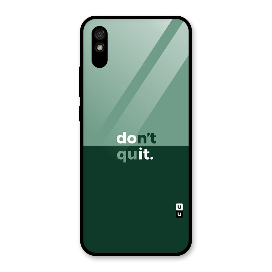 Dont Quit Do It Glass Back Case for Redmi 9i