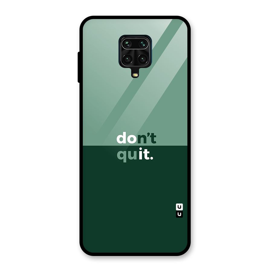 Dont Quit Do It Glass Back Case for Redmi Note 10 Lite