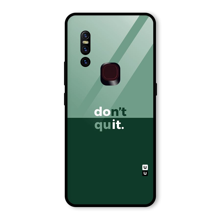 Dont Quit Do It Glass Back Case for Vivo V15