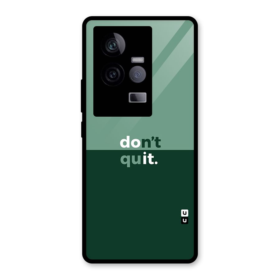 Dont Quit Do It Glass Back Case for Vivo iQOO 11 5G
