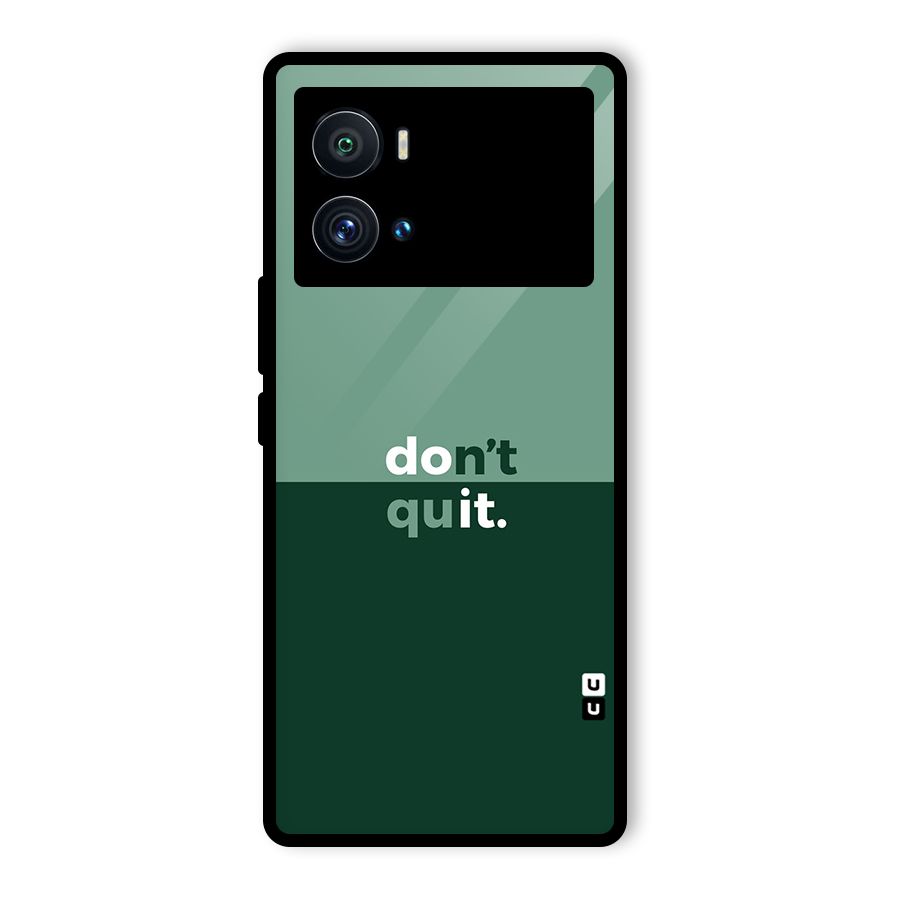 Dont Quit Do It Glass Back Case for Vivo iQOO 9 Pro