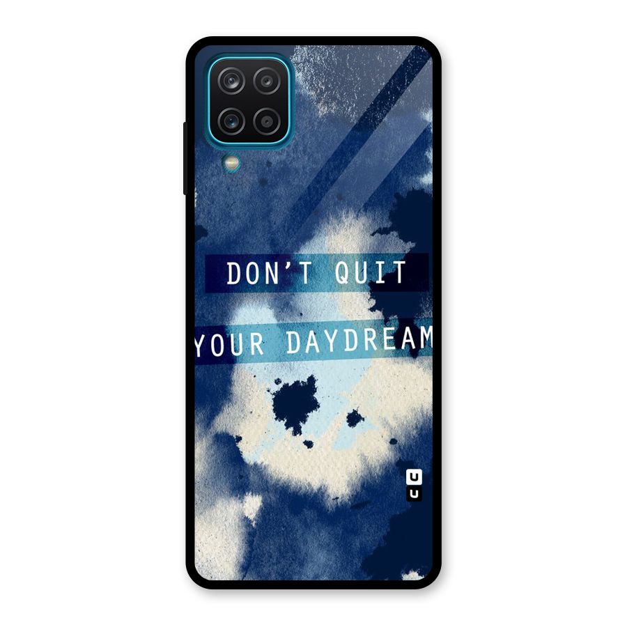 Dont Quit Glass Back Case for Galaxy A12