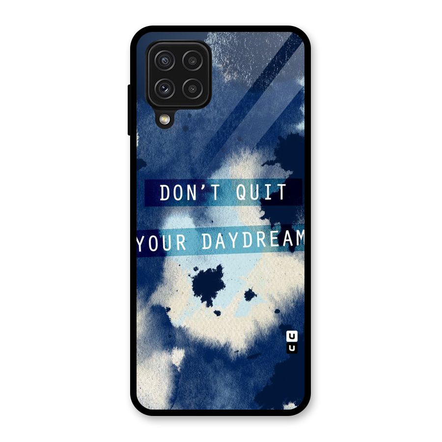 Dont Quit Glass Back Case for Galaxy A22 4G