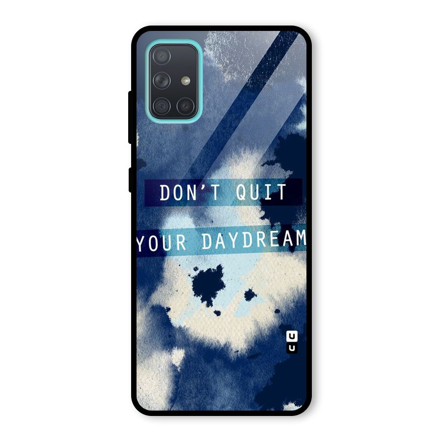 Dont Quit Glass Back Case for Galaxy A71