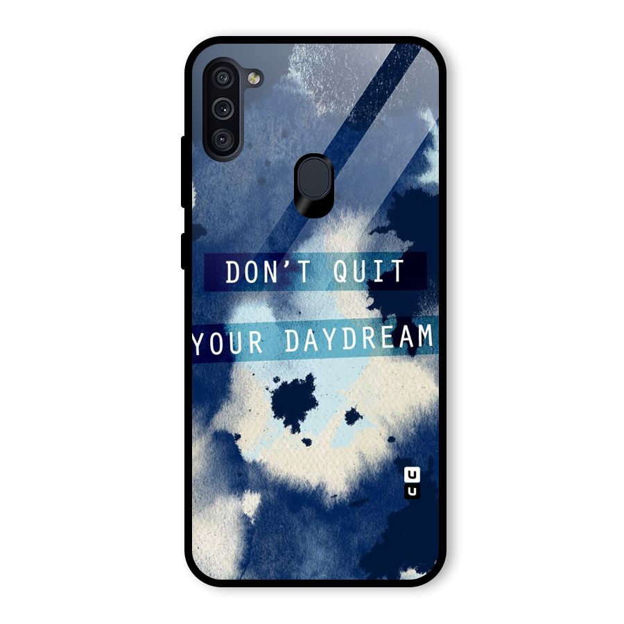 Dont Quit Glass Back Case for Galaxy M11