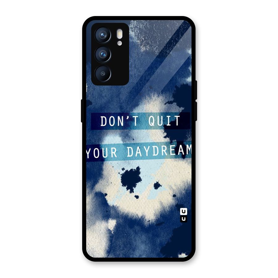 Dont Quit Glass Back Case for Oppo Reno6 5G