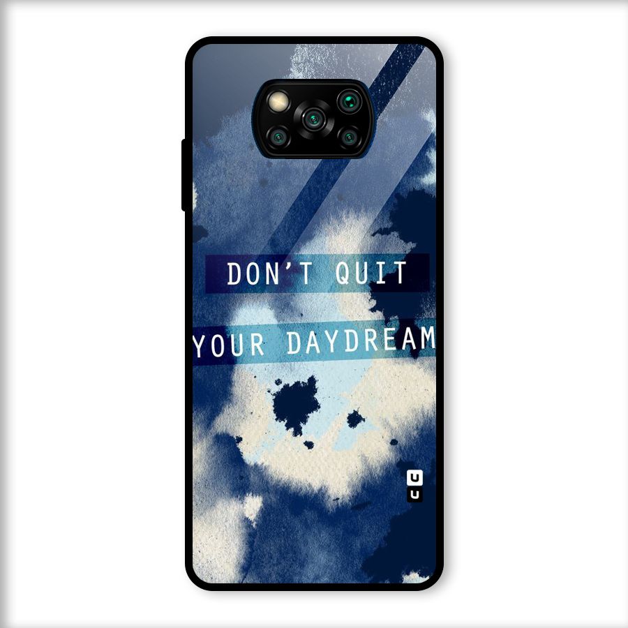 Dont Quit Glass Back Case for Poco X3