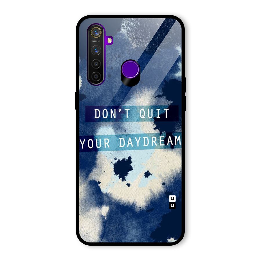 Dont Quit Glass Back Case for Realme 5 Pro