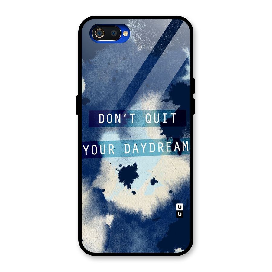Dont Quit Glass Back Case for Realme C2