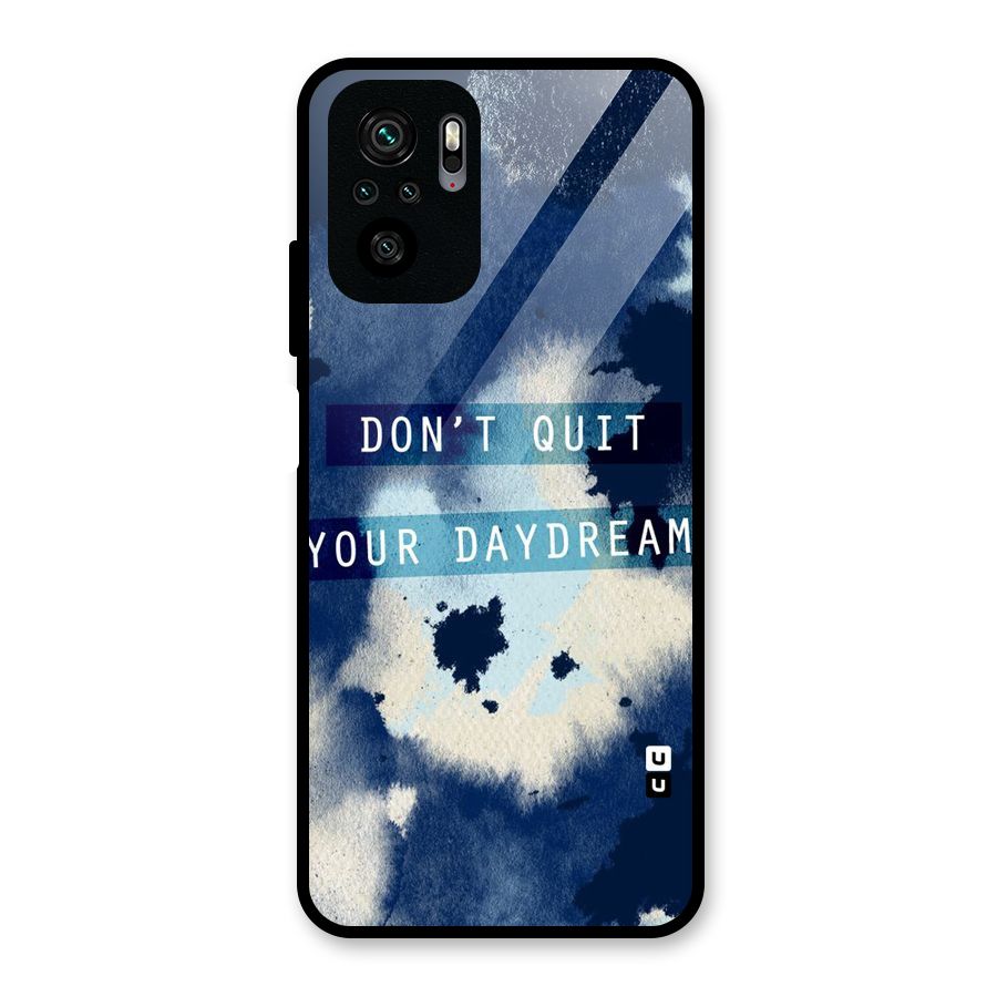 Dont Quit Glass Back Case for Redmi Note 10S