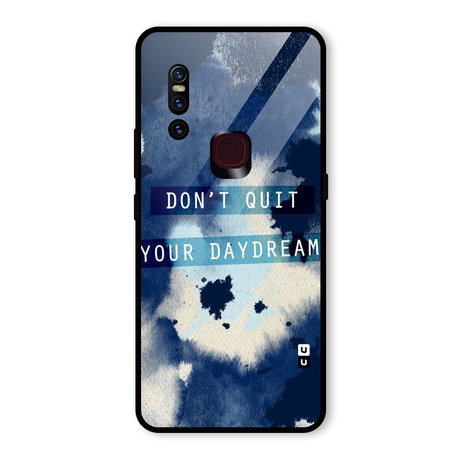 Dont Quit Glass Back Case for Vivo V15