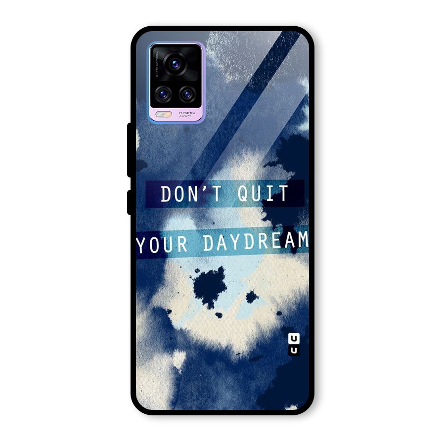 Dont Quit Glass Back Case for Vivo V20 Pro