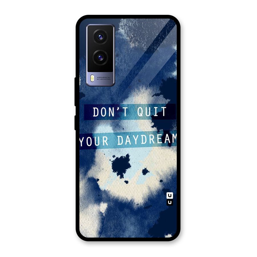 Dont Quit Glass Back Case for Vivo V21e 5G