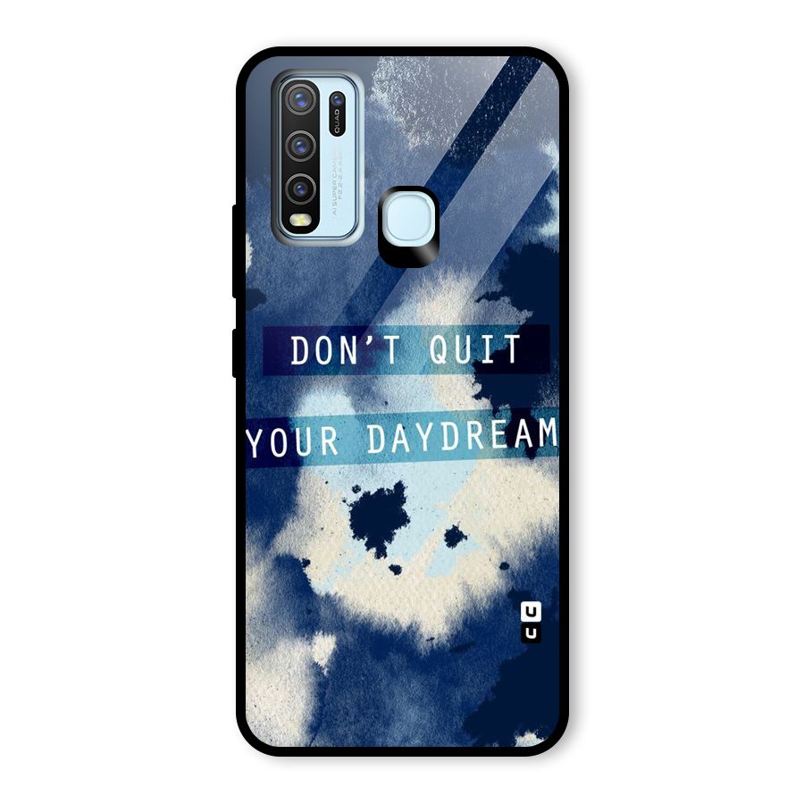 Dont Quit Glass Back Case for Vivo Y30