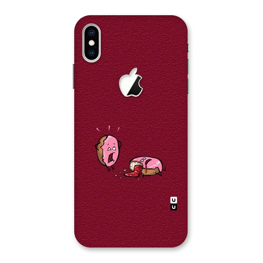Donut Murder Back Case for iPhone XS Max Apple Cut