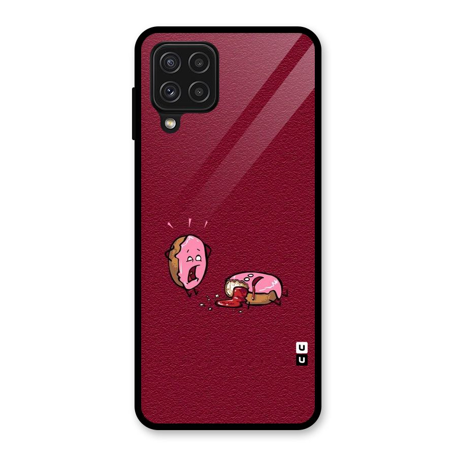 Donut Murder Glass Back Case for Galaxy A22 4G