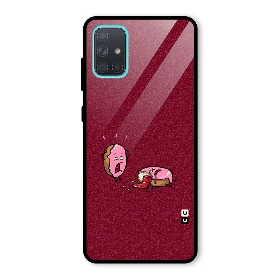Donut Murder Glass Back Case for Galaxy A71