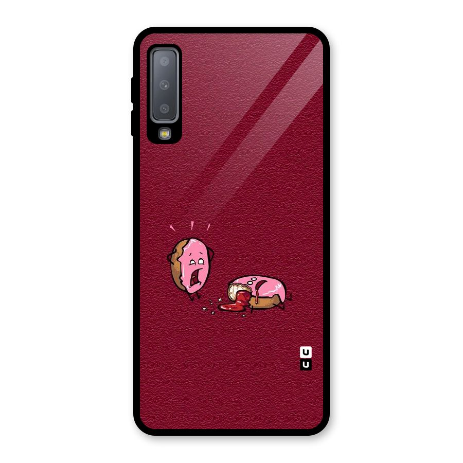 Donut Murder Glass Back Case for Galaxy A7 (2018)