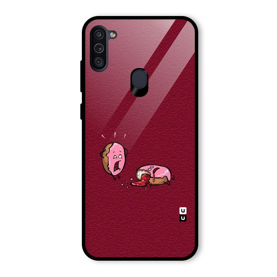 Donut Murder Glass Back Case for Galaxy M11