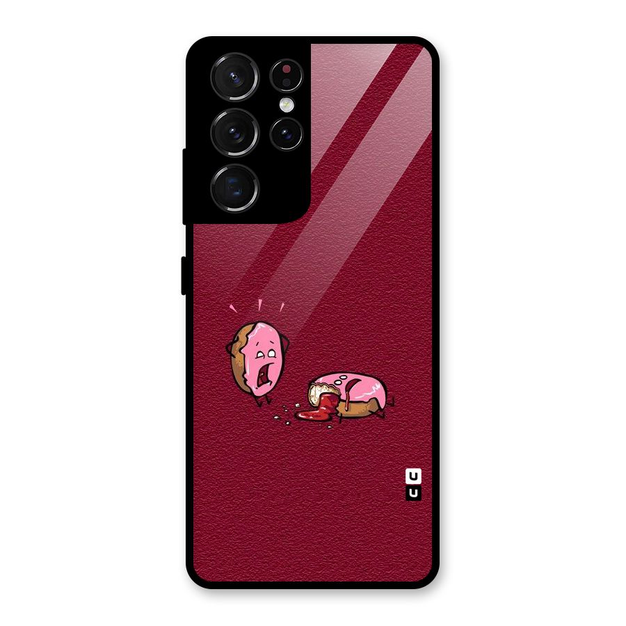 Donut Murder Glass Back Case for Galaxy S21 Ultra 5G