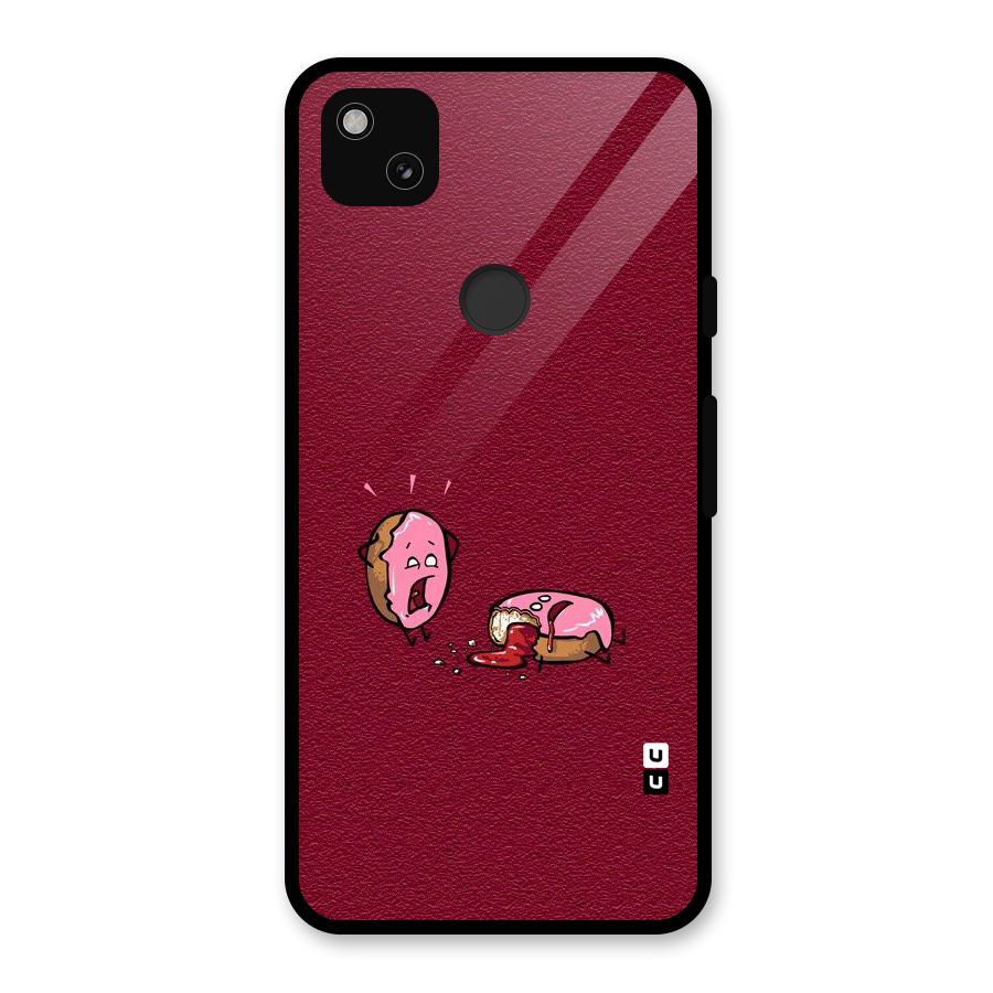 Donut Murder Glass Back Case for Google Pixel 4a