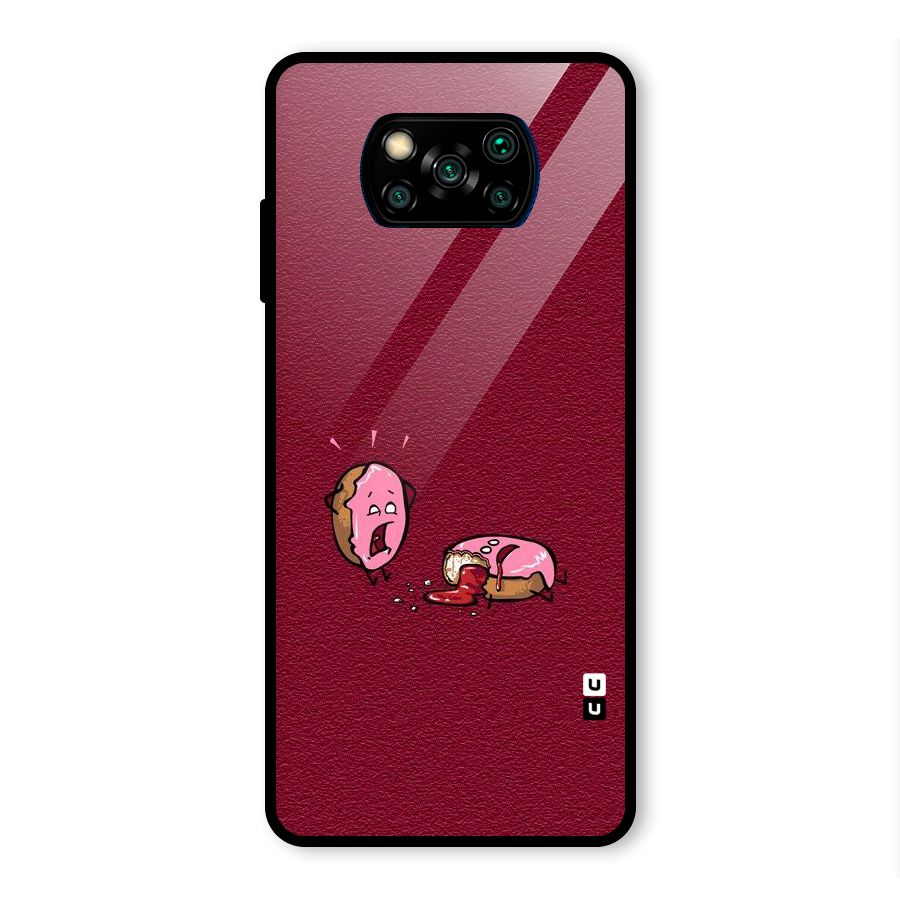 Donut Murder Glass Back Case for Poco X3 Pro