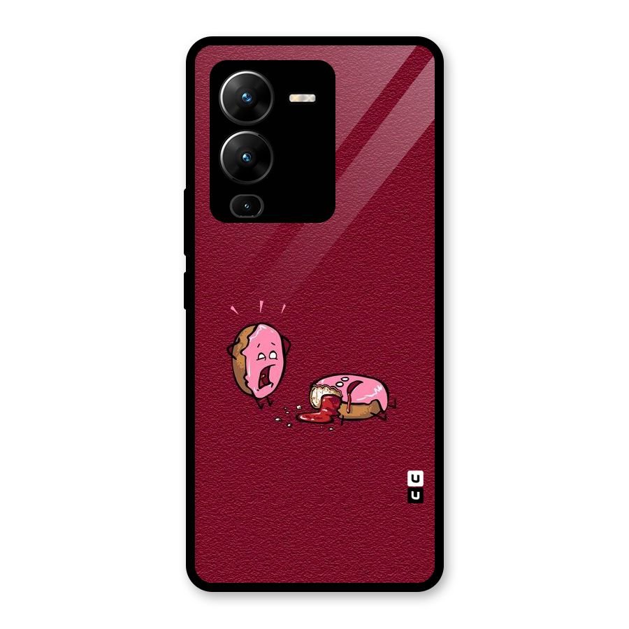 Donut Murder Glass Back Case for Vivo V25 Pro