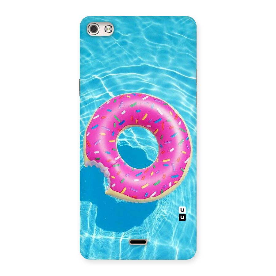 Donut Swim Back Case for Micromax Canvas Silver 5