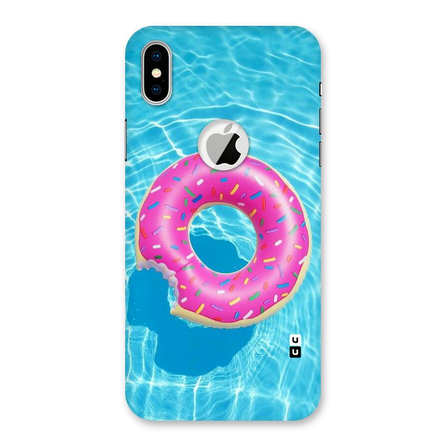Donut Swim Back Case for iPhone X Logo Cut