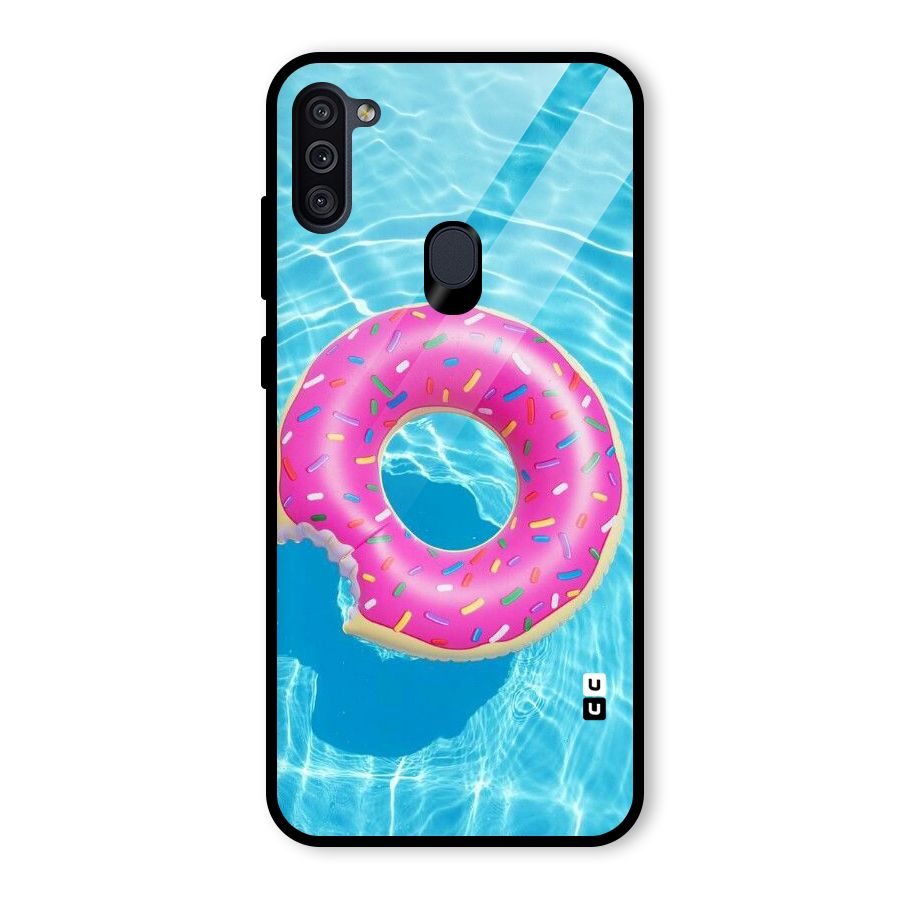 Donut Swim Glass Back Case for Galaxy M11