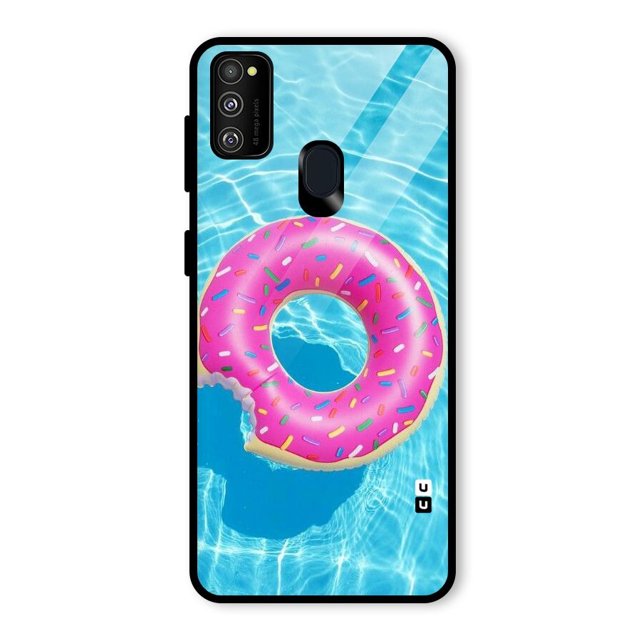 Donut Swim Glass Back Case for Galaxy M30s