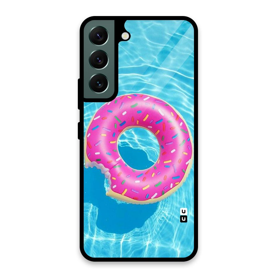 Donut Swim Glass Back Case for Galaxy S22 5G