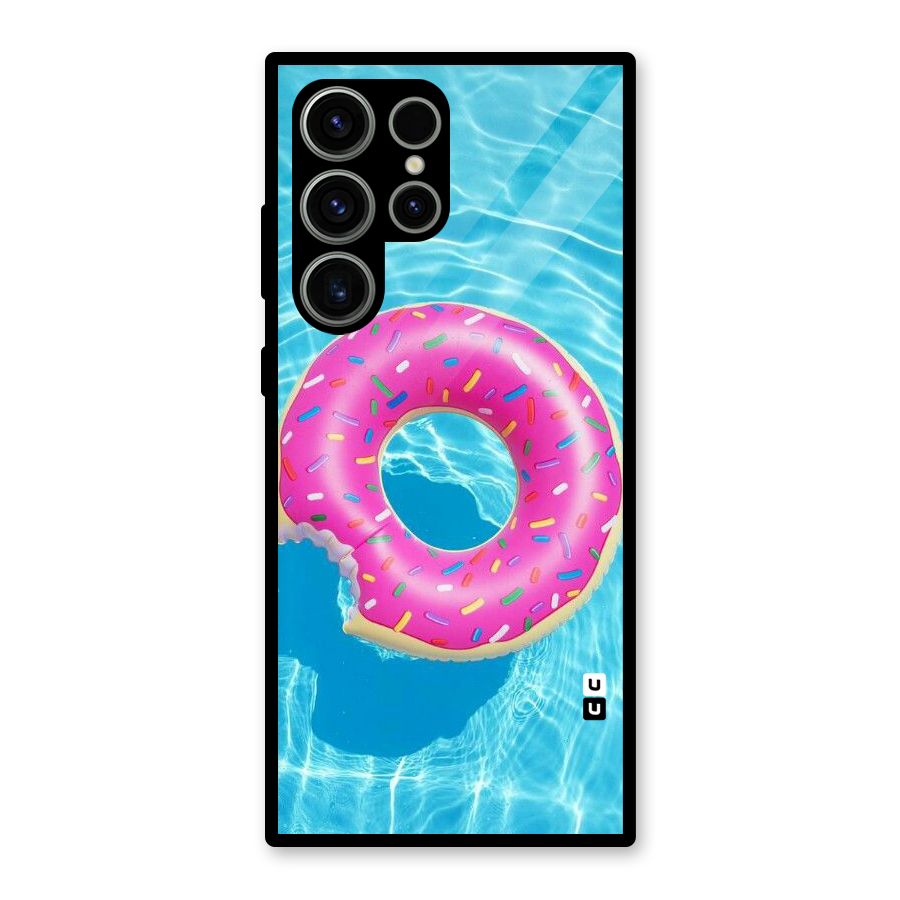 Donut Swim Glass Back Case for Galaxy S23 Ultra