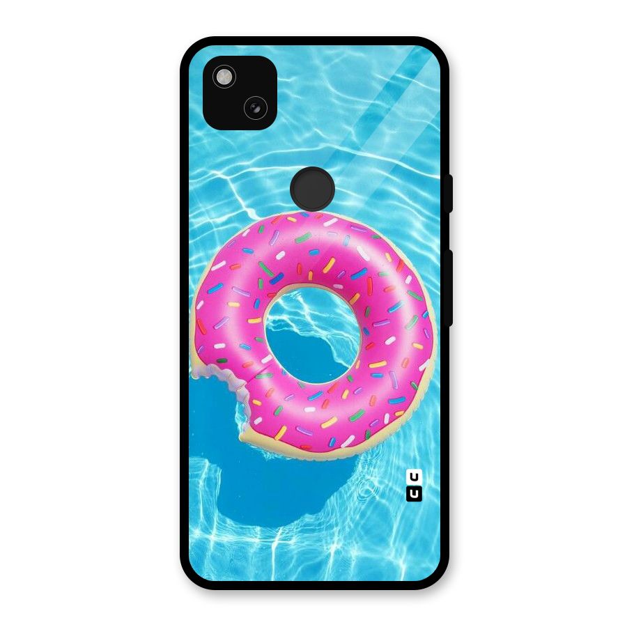 Donut Swim Glass Back Case for Google Pixel 4a