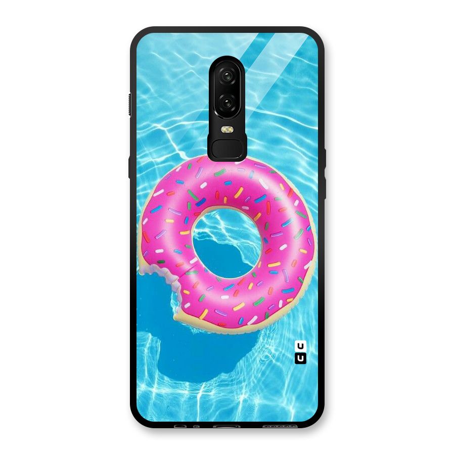 Donut Swim Glass Back Case for OnePlus 6