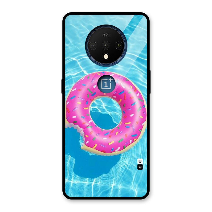 Donut Swim Glass Back Case for OnePlus 7T